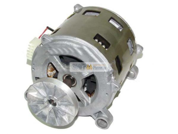 Электрический двигатель (мотор) со шкивом для стиральной машины Ariston (Аристон), Indesit (Индезит)