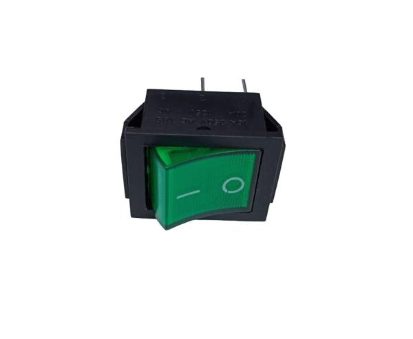 Выключатель сетевой универсальный с зеленой подсветкой для стиральной машины 16A