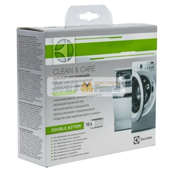 Чистящее средство Clean end Care для удаления жира и накипи в стиральных и посудомоечных машинах
