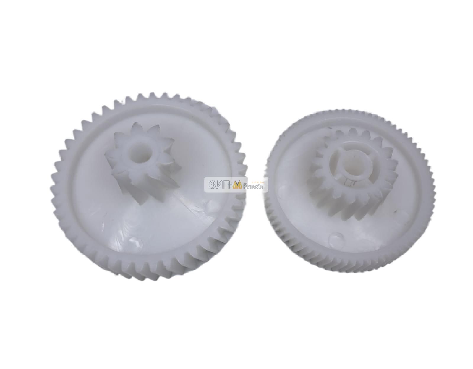 Блок шестеренок Gorenje, 2 штуки средняя + малая,(D=72|22 H=31|13 d=7mm, D=62|28 H=24|11 d=7mm)