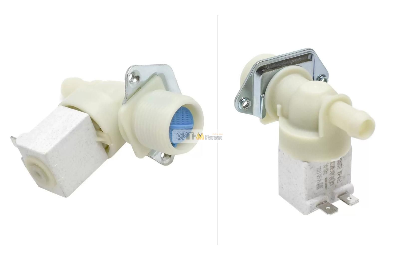 Электроклапан (КЭН) подачи воды универсальный (1x180 / 220V / конт. раздельные) для стиральных и посудомоечных машин