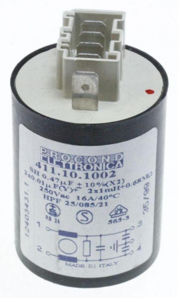Сетевой фильтр защиты от радиопомех для стиральной машины Electrolux (Электролюкс), Zanussi (Занусси), Aeg (Аег) 0,47UF