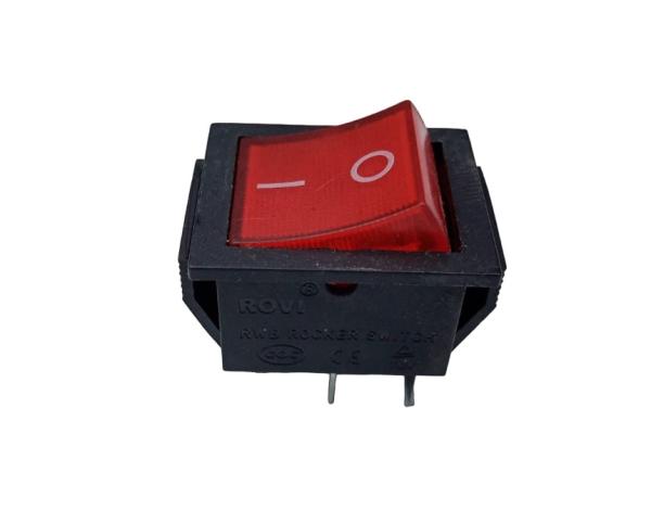 Выключатель сетевой универсальный с красной подсветкой для стиральной машины 16A