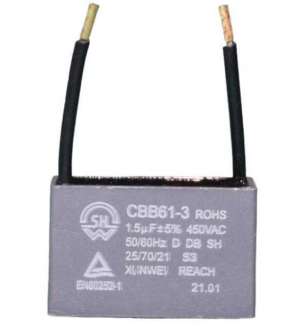 Конденсатор CBB61-3 для микроволновой печи Hansa (Ханса) 1,5uF