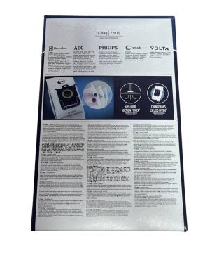 Пылесборник E201S S-Bag Classic Long для пылесоса Electrolux (Электролюкс), Aeg (Аег), Philips (Филипс) 4 шт