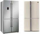 Стильные четырехдверные холодильники Smeg.